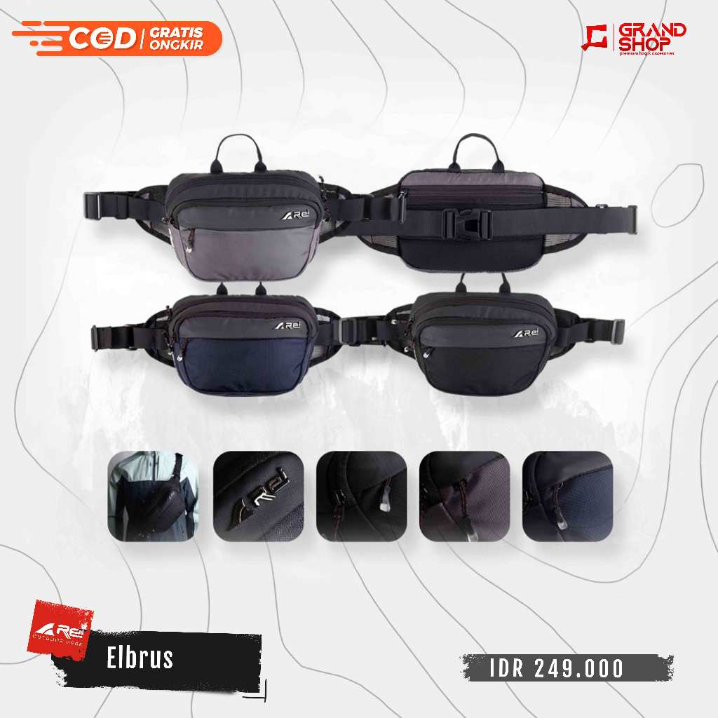 Tas Pinggang / Waistbag Elbrus Arei Outdoorgear