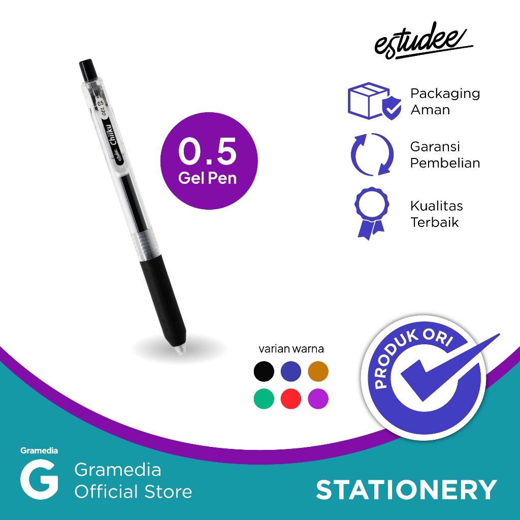 

Estudee Chiiku Gelpen 0.5 Black EGP-26