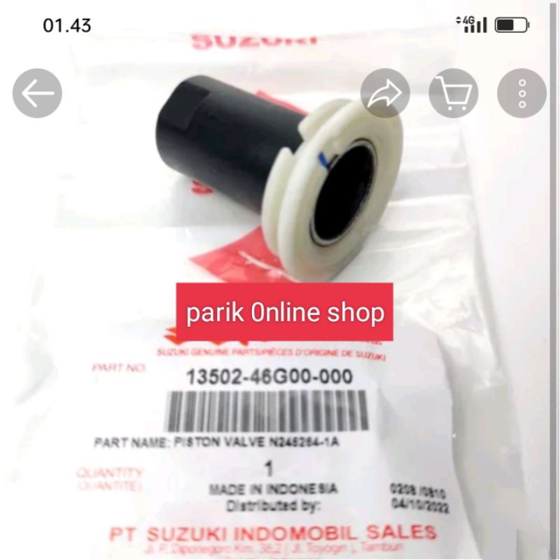Piston Valve Botol Skep Suzuki Spin Skydrive 125