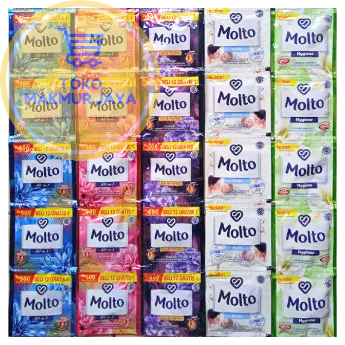 MOLTO KECIL 9ml PEWANGI RENCENG | 12pcs