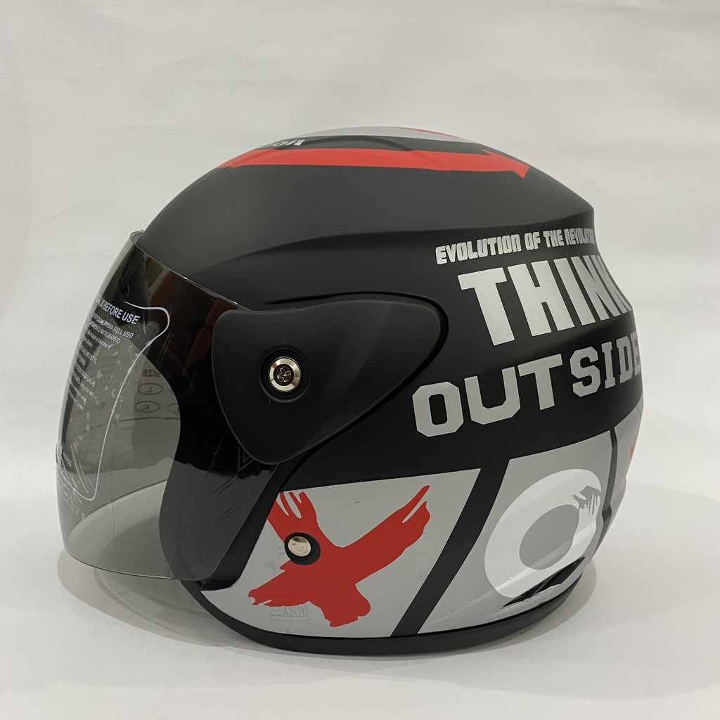 Helm Evo Outside Pria & Wanita Dewasa Berstandart SNI Kualitas Bagus