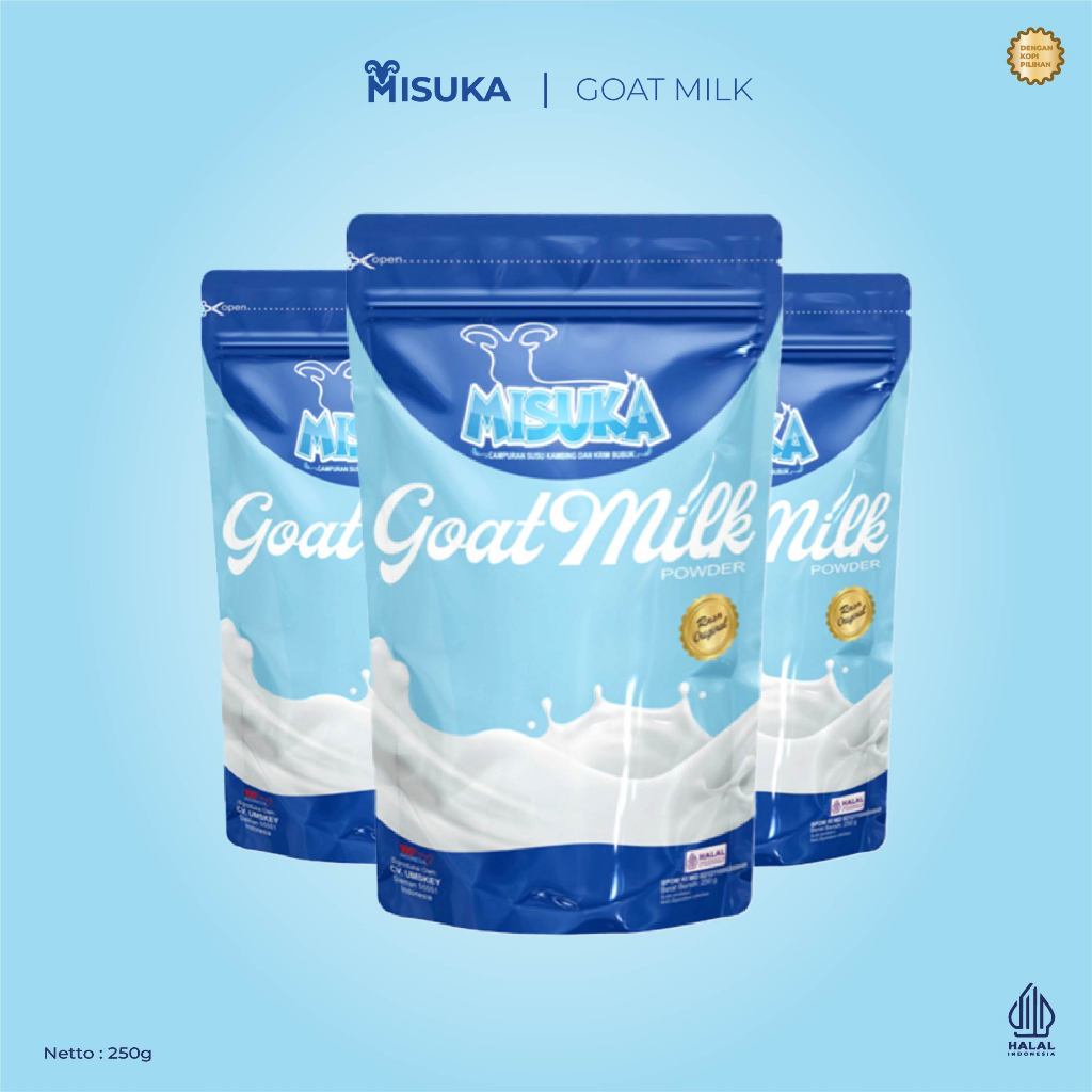 

MISUKA Susu Kambing Etawa Super Rasa Original ( 3 x 250gr ) - Mengatasi Nyeri Sendi & Tulang