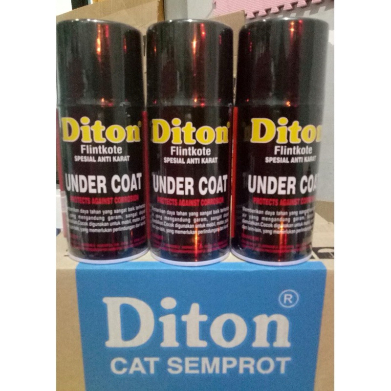 Pilox DITON Cat Semprot Flintkote Flinkote Undercoat Dasar Anti Karat Rangka Motor Mobil pilox anti 