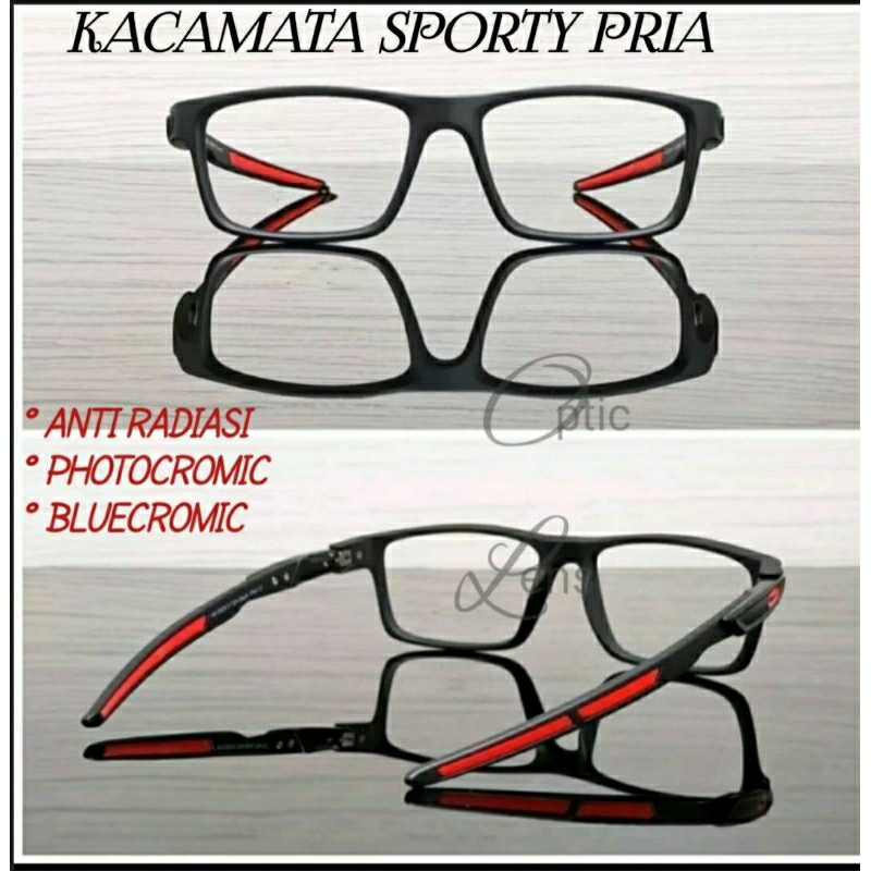 Kacamata Sporty Pria Minus/Plus