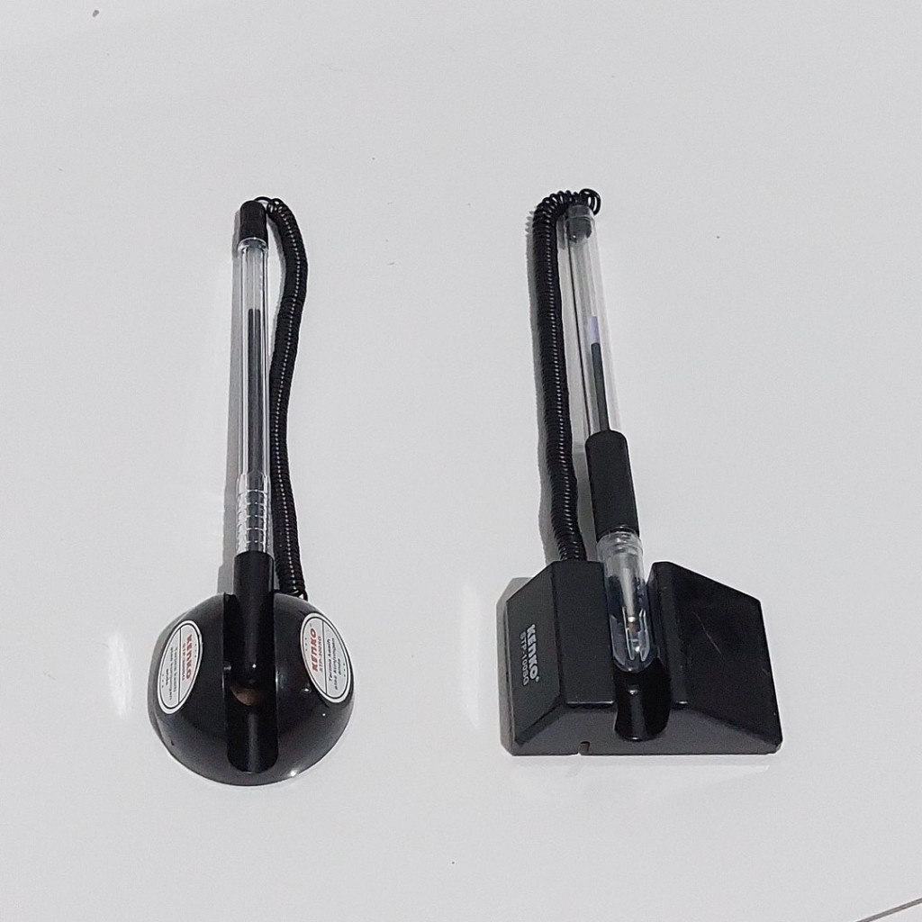 

1 BUAH Pulpen Stand Pen Kenko Kuning Hitam Bolpoin Ballpoint Gel Pen Meja