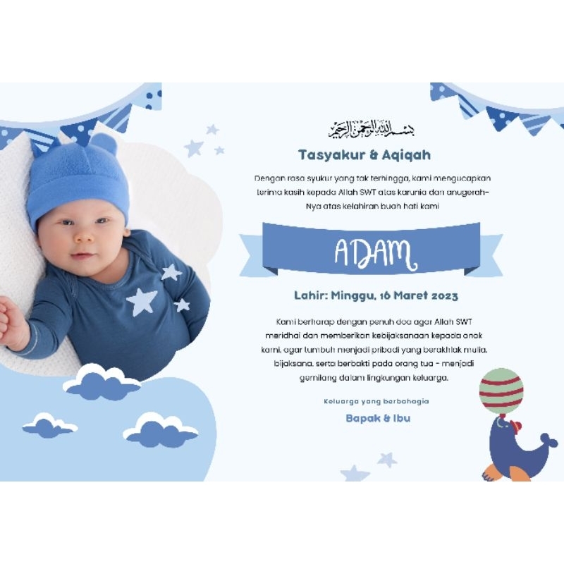 

stiker aqiqah/ stiker nasi box/ stiker ulang tahun/ label box. (berisi 50 pcs)