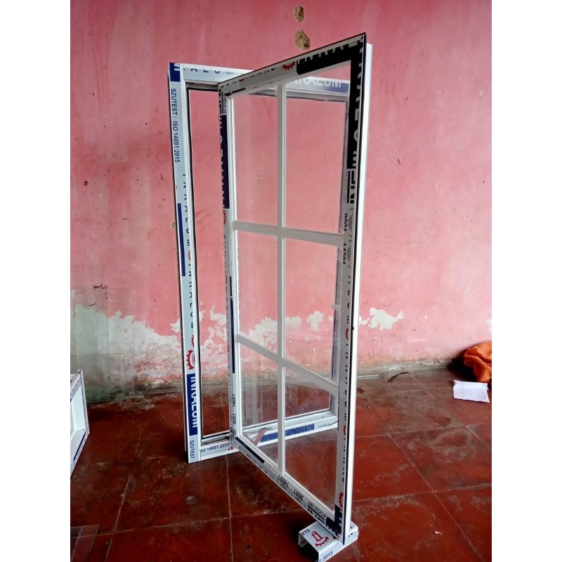 Kusen jendela aluminium dan kaca full ornamen, jendela ukuran 100 x 60, Kusen jendela aluminium anti