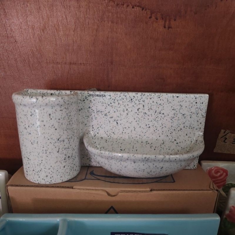 Tempat Sabun Wadah Sabun Sikat kamar mandi lucu  keramik hewan Motif Polos