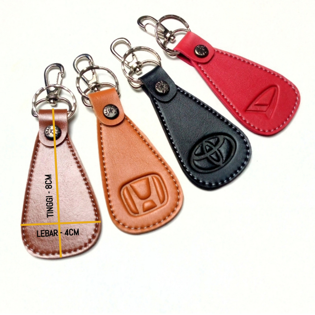 Gantungan Kunci Kulit Mobil Motor Lemari Laci