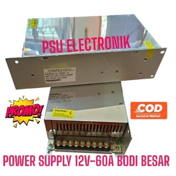 Power Supply 12V 60A Power Supply Switching 12 Volt 60 Amper Murni