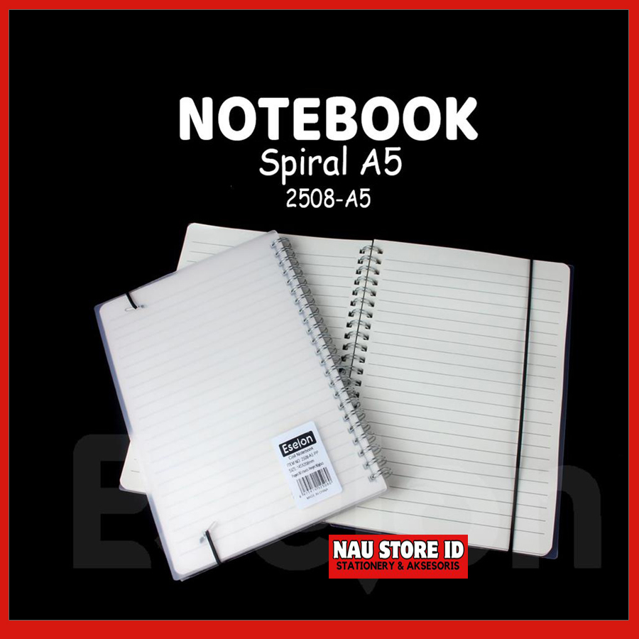 

DIARY POLOS SIZE A5 / Diary Spiral A5 TALI OFFICE ESELON 2508 / Note Book A5 TALI 80 LBR - ATK - NAU STORE ID
