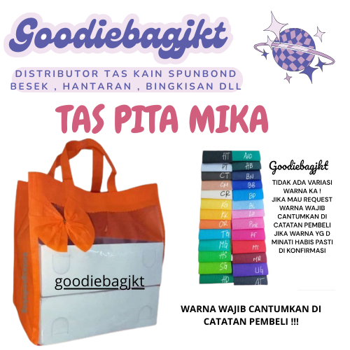 

Goodiebag Tas Kain Pita Mika BOX NASI Uk 22x22 isi 12pcs