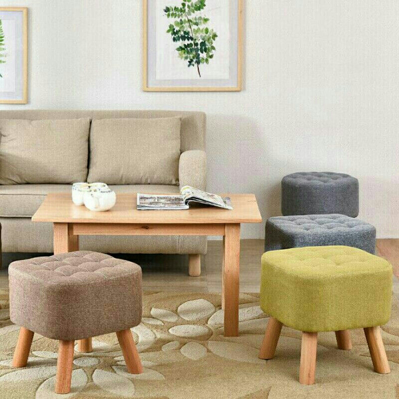 Kursi stool KOTAK & BULAT Dudukan Empuk Size 40x40x45