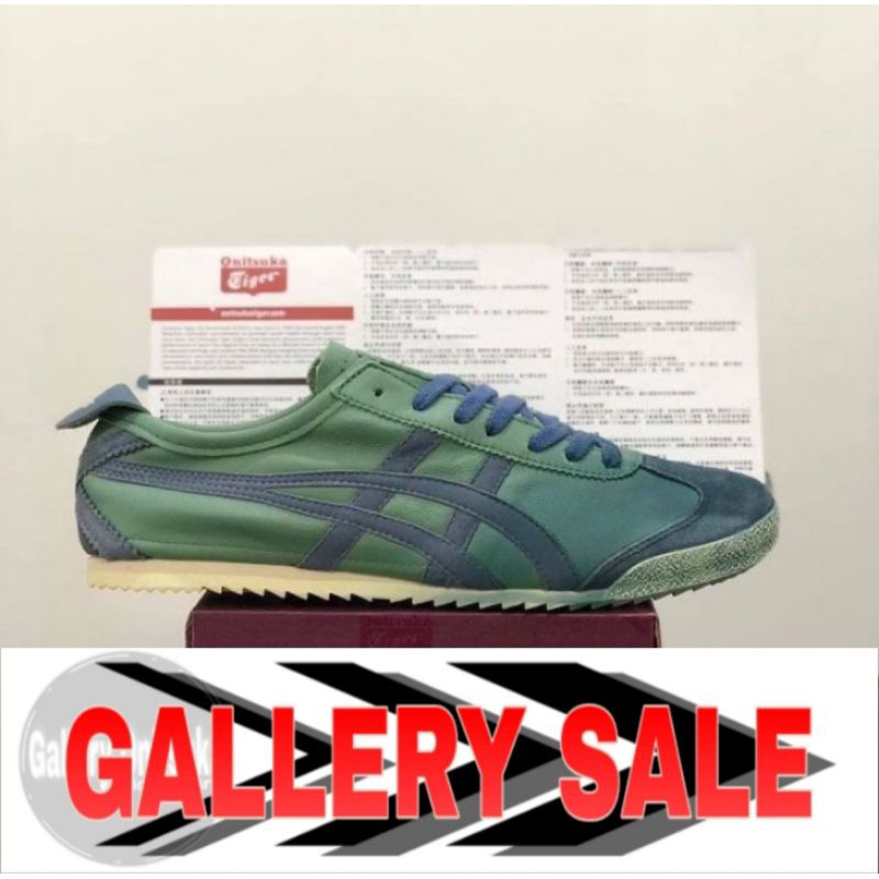 Sepatu Original 0nitsuka Tiger Mexico66 Deluxe Vintage Green Blue BNIB