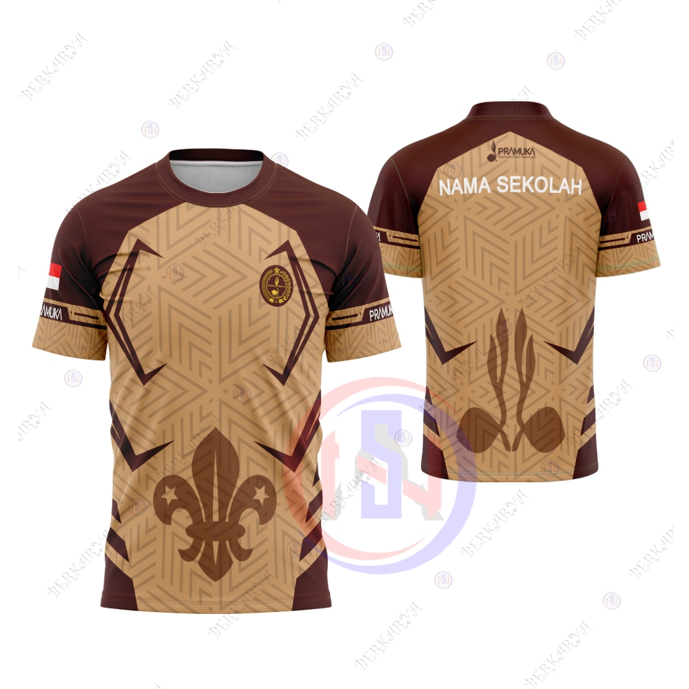 JERSEY PRAMUKA SUBLIM / KAOS PRAMUKA FULLPRINT / BAJU PRAMUKA GURU PRIA / BAJU PRAMUKA ANAK TERBARU