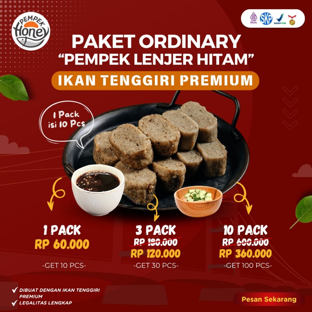 

Pempek Lenjer Hitam Ordinary Spesial Promo