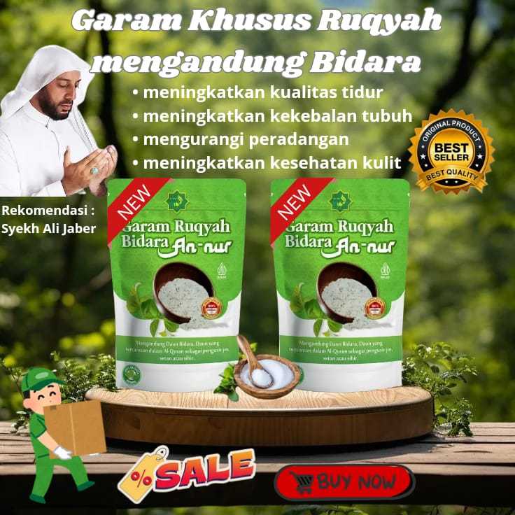 

Garam Ruqiyah Bidara Annur Penangkal Kebangkrutan Usaha Pembuka Aura Tubuh Jadi Positif 100gr