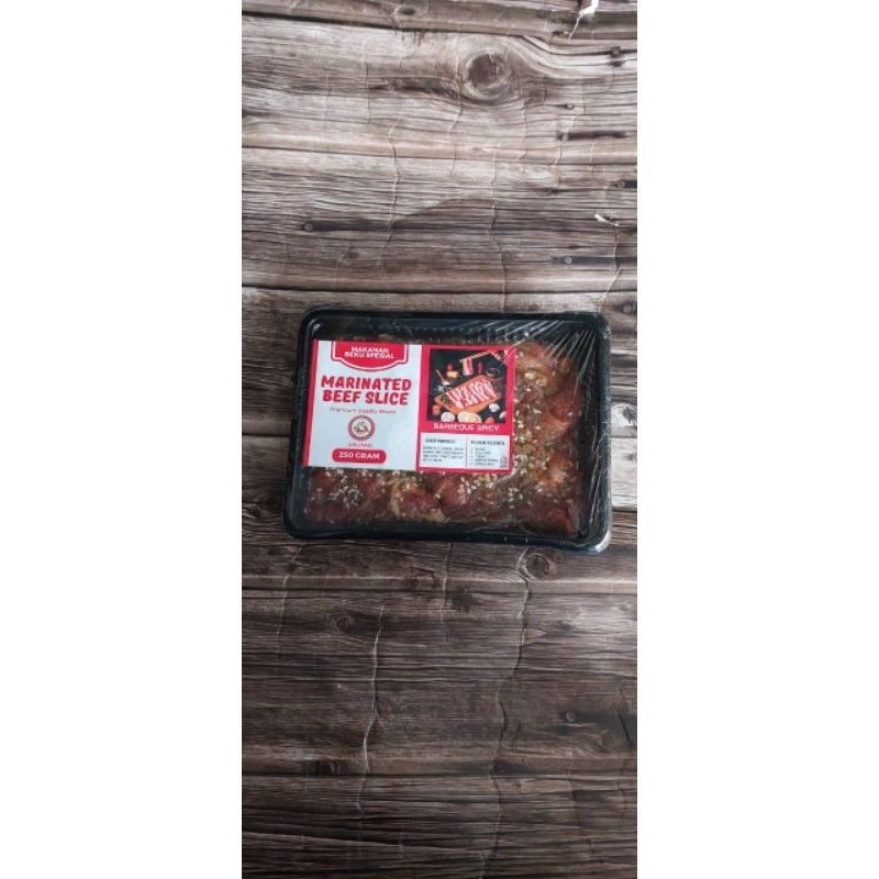 

Beef slice marinasi 250 gram frozen beefslice