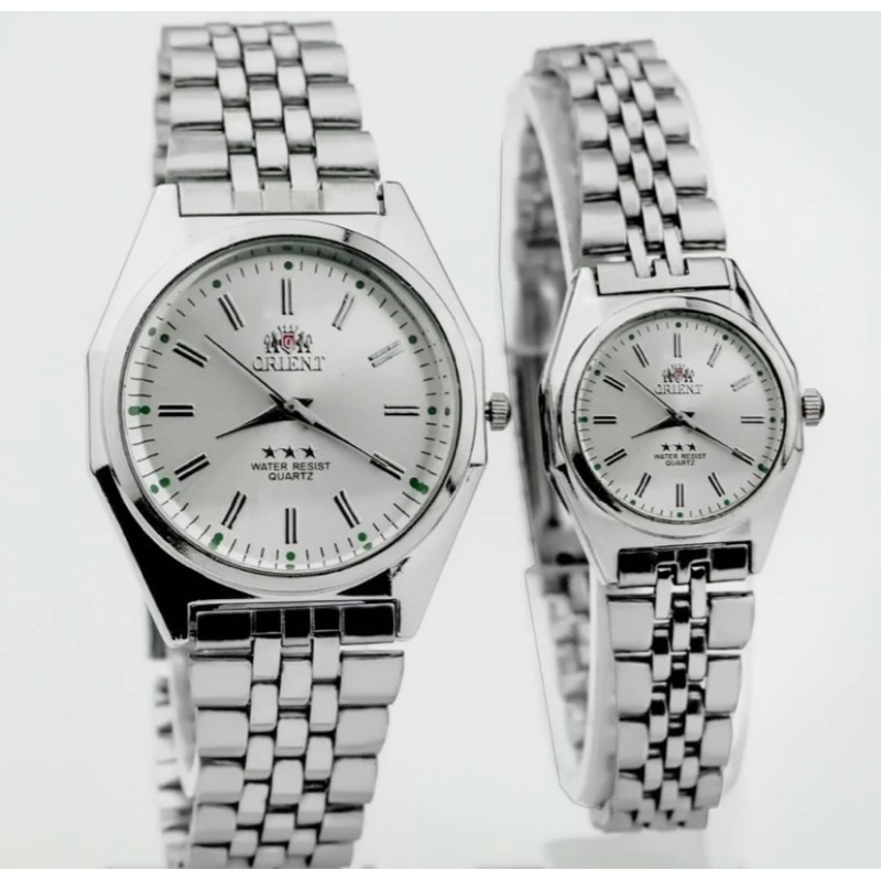 JAM TANGAN COUPLE ORIENT RANTAI PREMIUM PRIA WANITA GROSIR MURAH ARLOJI
