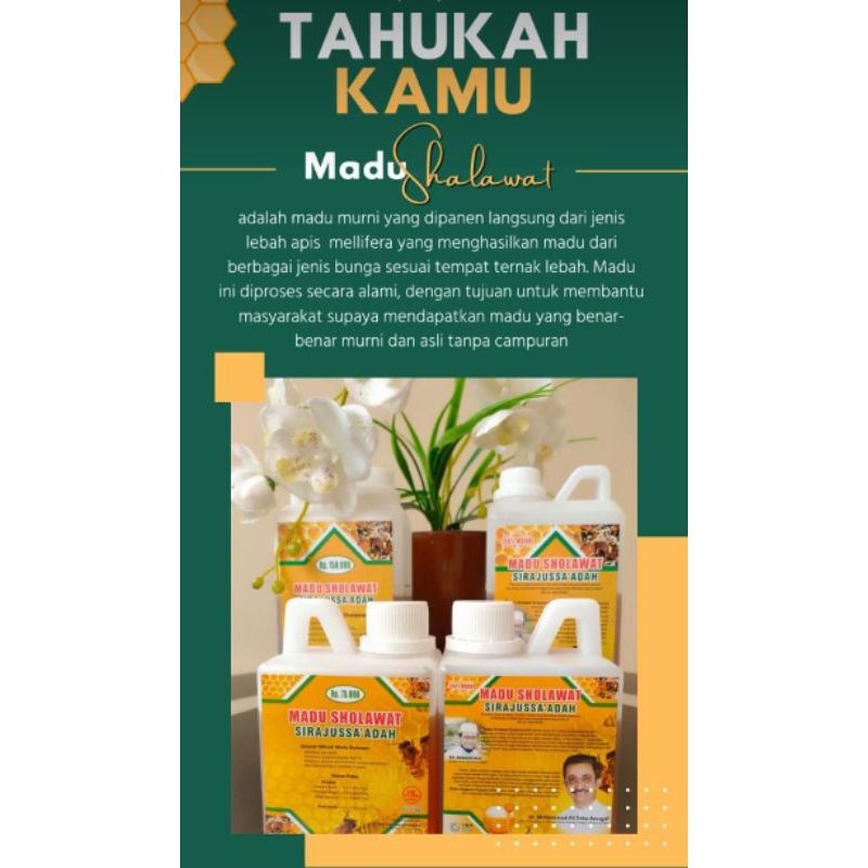 

MADU SHOLAWAT BANYAK KHASIAT DAN VITAMIN