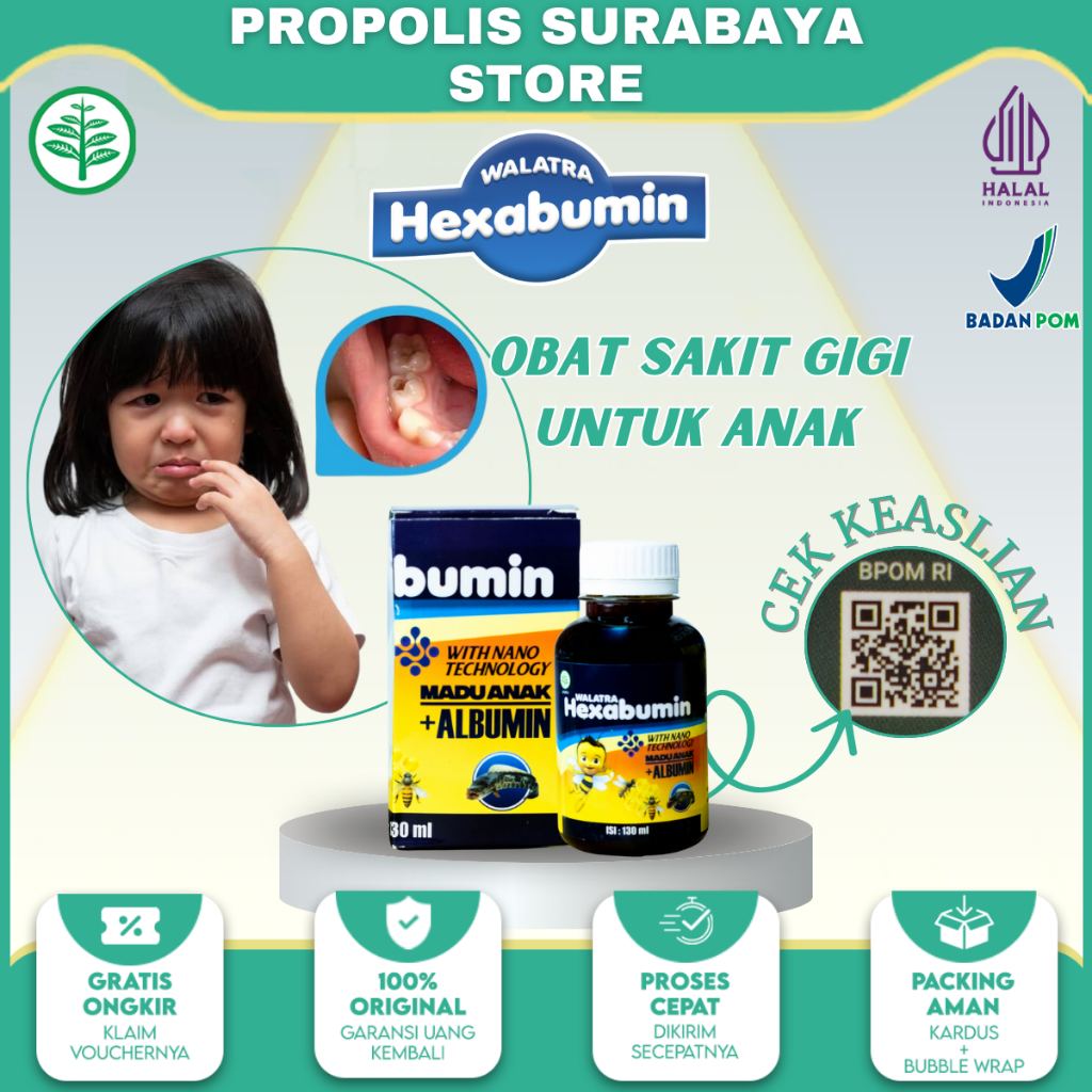 Obat Sakit Gigi Anak - Obat Gigi Berdarah Anak - Obat Gigi Berlubang Anak - Obat Sakit Gusi Anak - O