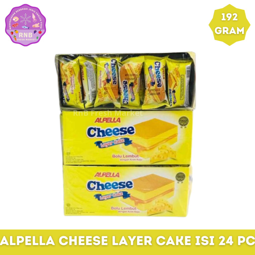 

Alpella Cheese Layer Cake Isi 24 Pcs Netto 192 Gram