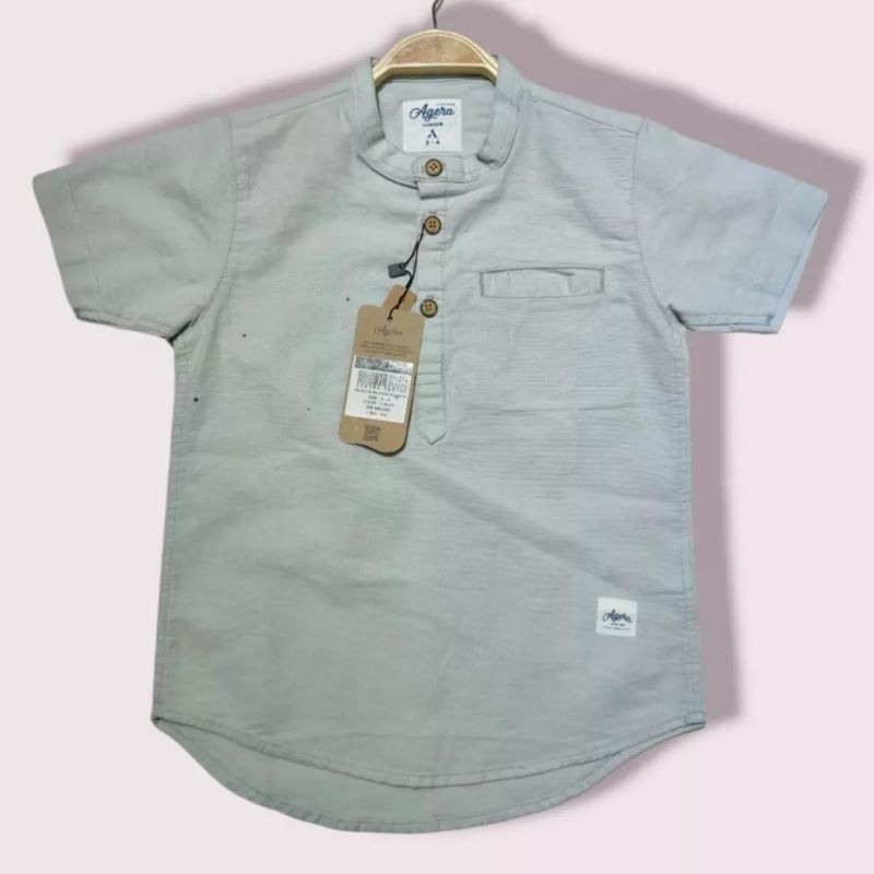 BAJU KEMEJA KEMKO ANAK AGERA JUNIOR FULL KANCING - KEMEJA ANAK BAHAN PREMIUM