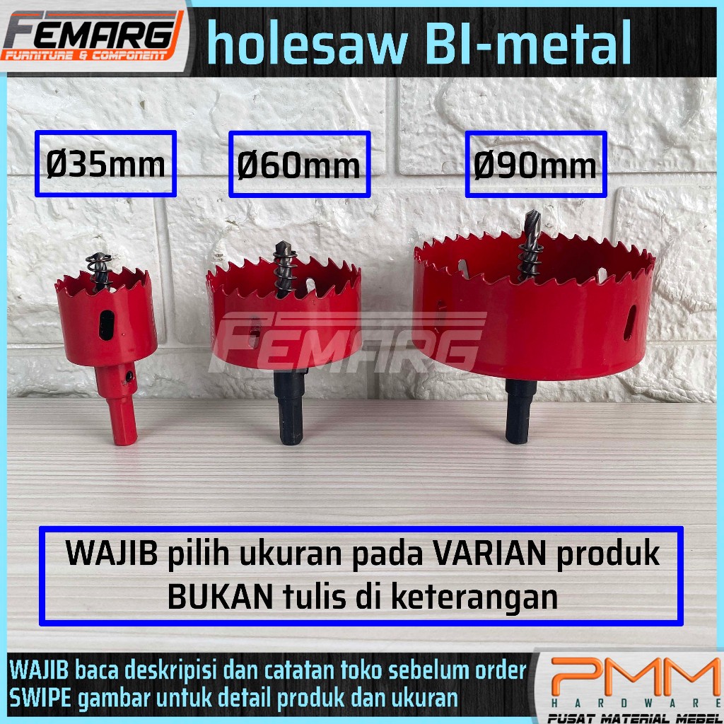 hole saw FEMARG | mata bor gergaji meja kayu mdf gromet bulat holesaw