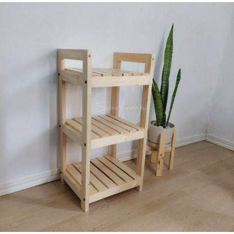 RAK KAYU SERBAGUNA / RAK BUNGA / RAK DISPENSER / RAK SEPATU / RAK DISPENSER