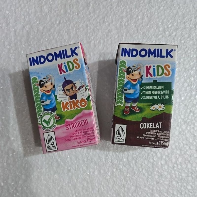 

Susu uht indomilk kids coklat dan stroberi 115ml