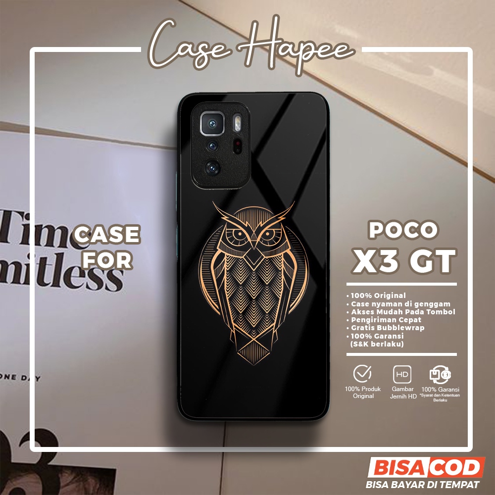 Case Poco X3 GT Casing Poco X3 GT [OWL] Casehapee Case Glossy Case Aesthetic Custom Case Premium Sof