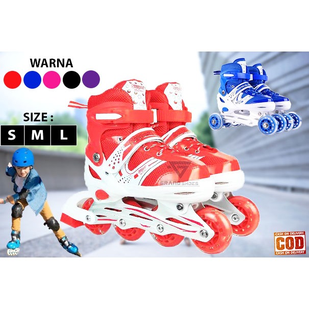 Sepatu Roda  sport anak Meadin Power Roller Skate Inline Skate Sepatu Roda Power Super Baja Anak Lak