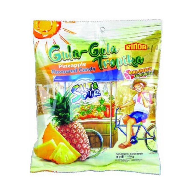 

Pineapple Flavoured Candy 120g. Salt & Sour. Permen Rasa Nanas