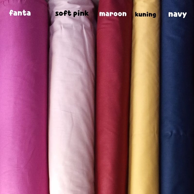 kain katun jepang tokai senko linen rami polos