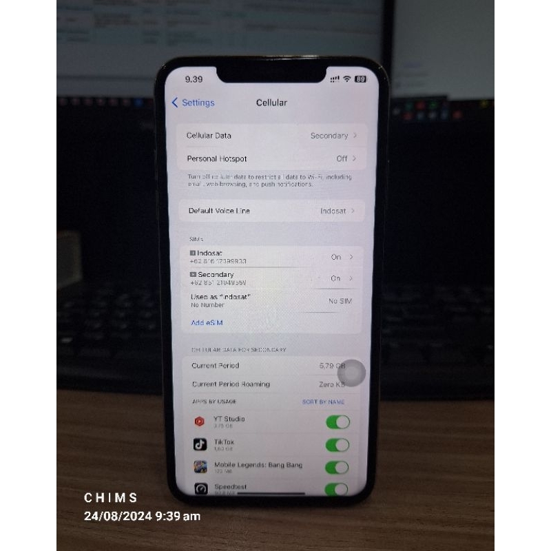 iPhone XS MAX 256GB ex Inter Sinyal Unlock All Operator