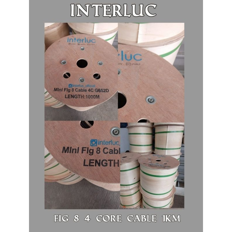 Kabel Fiber Optic 4Core Fig8 Interluc Jelly Tube FTTH FIG 8 Cable_Centralnet