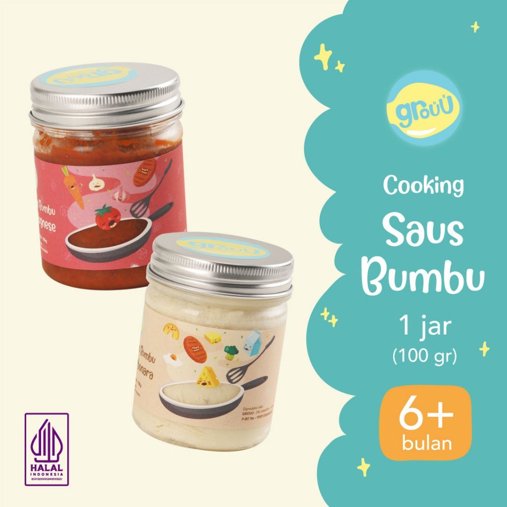 

Grouu Bumbu Saus Masak MPASI Carbonara Bolognese / Bumbu Masak Bayi