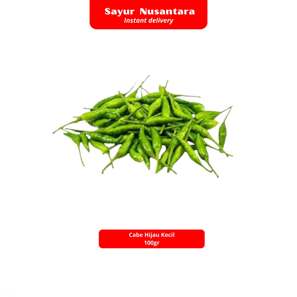 

Cabe Hijau Kecil 100gr - sayur Nusantara