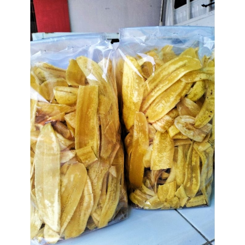 

Kripik pisang Raja nangka asin gurih kemasan 1kg free packing bubelwrap tebal & dusharga tertera untuk 1 bungkus kripik pisang kemasan 500grm