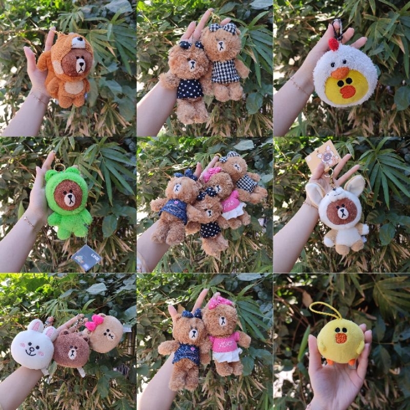 LINE FRIENDS Gantungan Kunci Boneka Brown Sally Cony Choco LINE / KEYCHAIN BROWN LINE FRIENDS ORIGIN