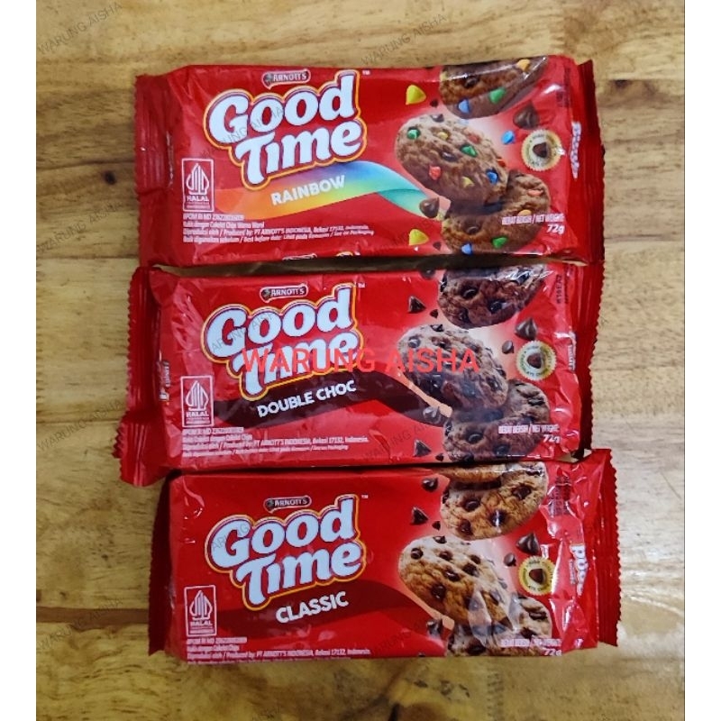 

Biskuit Cookies Kukis Good Time Aneka Varian 72 gr