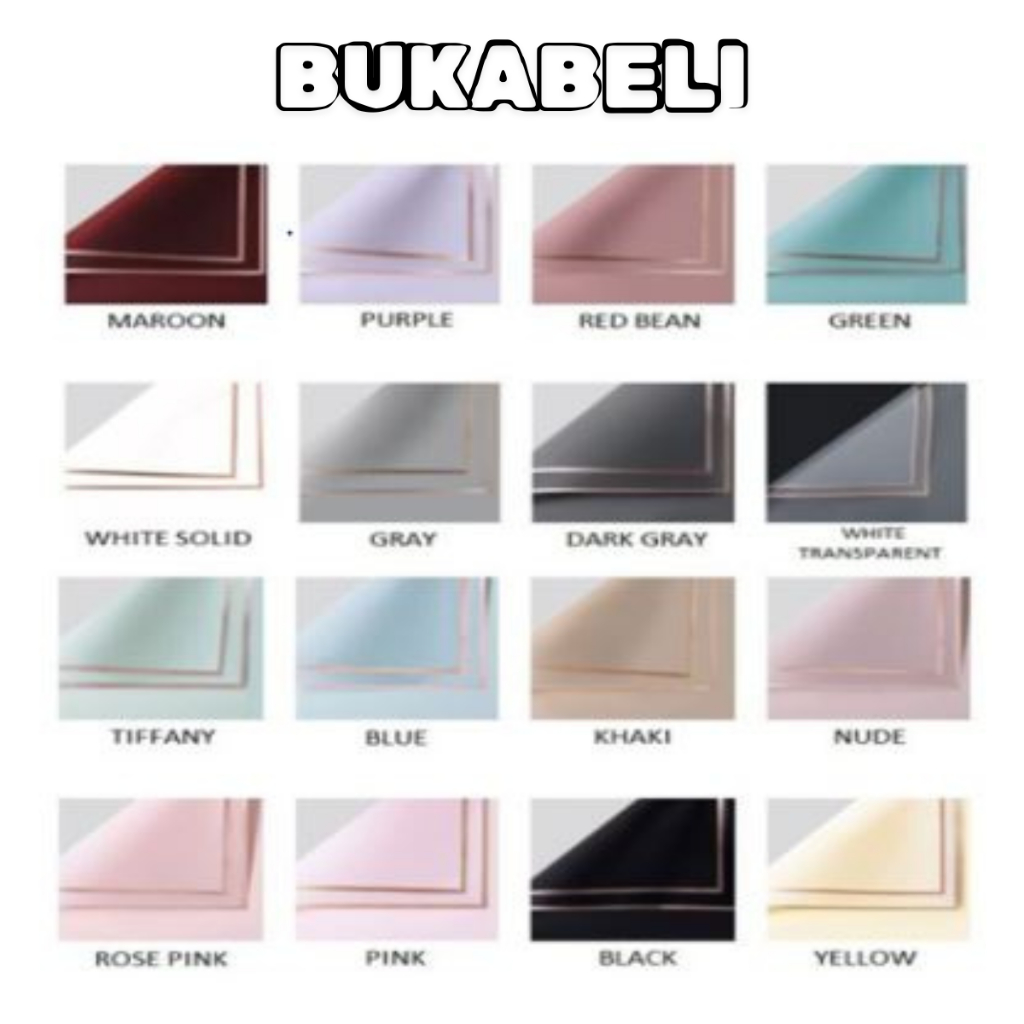 

BUKABELI COD Kertas Bunga Line Color Waterproof / Flower Wrapping / Kertas Buket Bunga / Kertas Kado / Flower Paper bouquet / Cellophane papper KB05 / KB09 / KB10