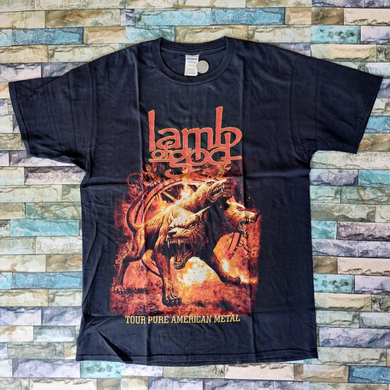 Tshirt Lamb Of God - Tour Pure American Metal