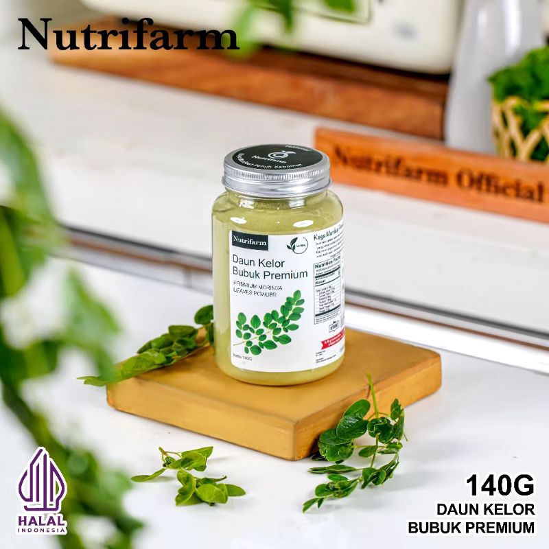 

Moringa Daun Kelor Bubuk Toples 140g Nutrifarm