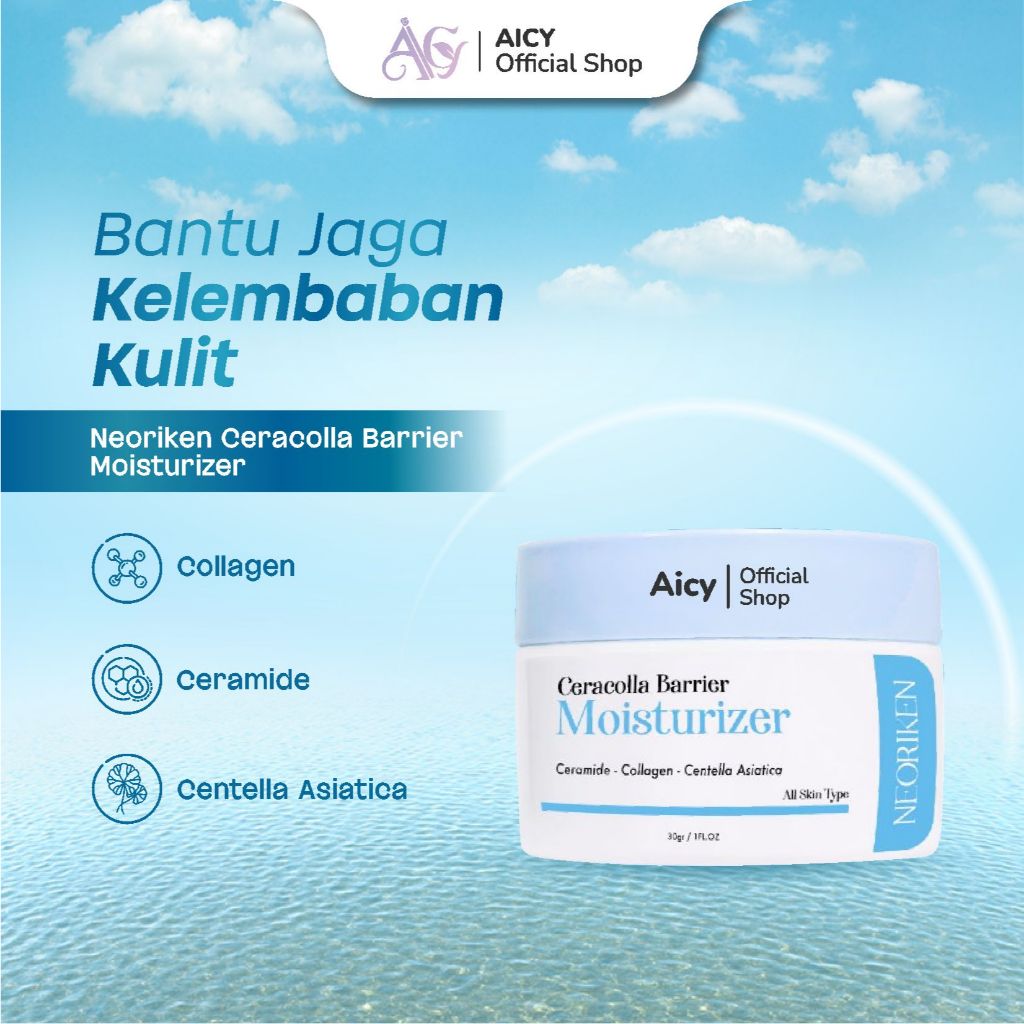 Neoriken Skincare Ceracolla Barrier Moisturizer Pelembab Wajah Kering Dan Kusam By Aicy_officia
