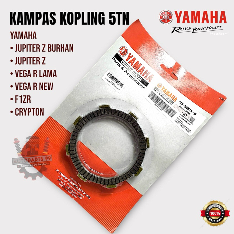 Kampas Kopling Yamaha Jupiter Z Burhan Vega R F1ZR Crypton Set Original Plat Kampas Kopling 5TN