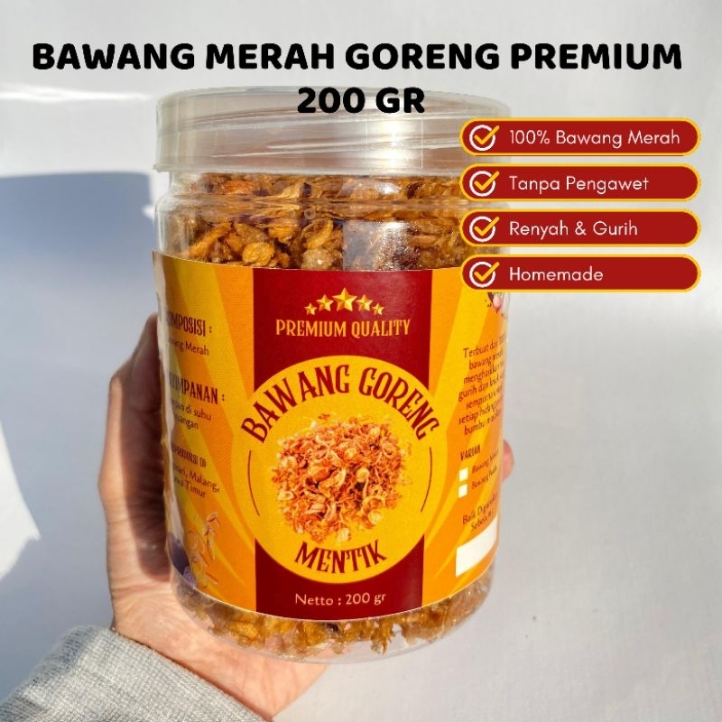 

✨BAWANG GORENG MENTIK✨ BAWANG MERAH GORENG PREMIUM 200 gr