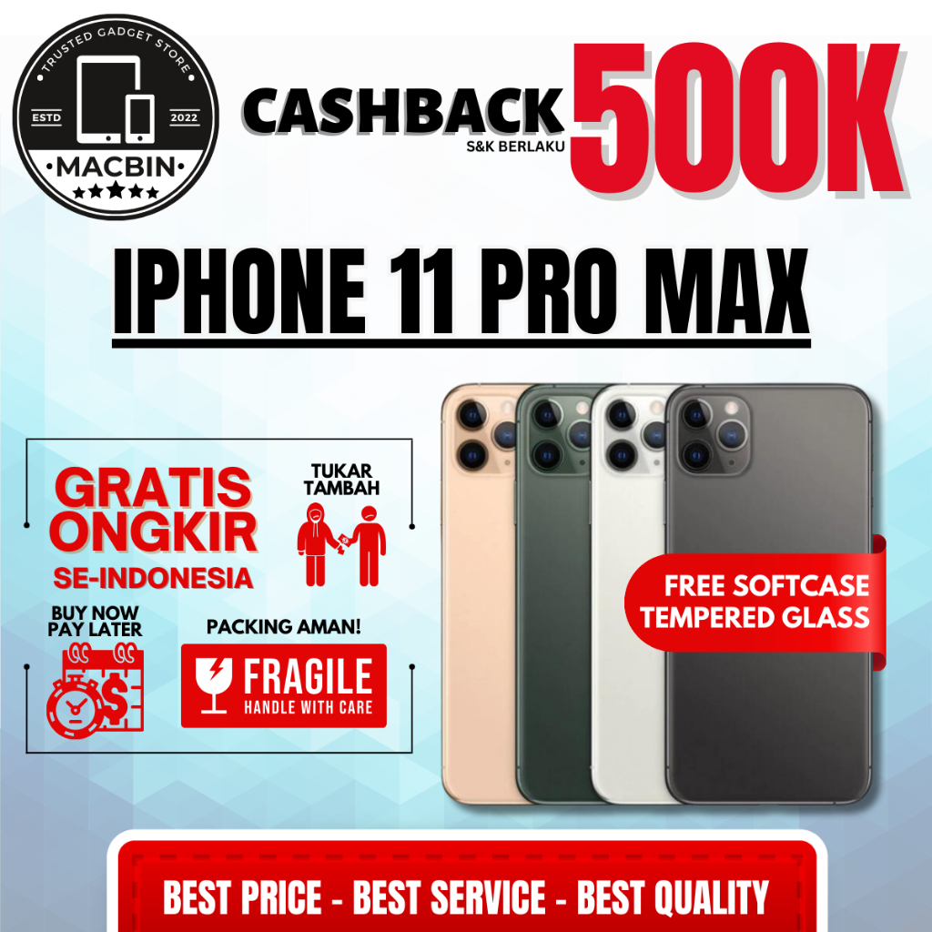 IBOX| iPhone 11 Pro Max Dual Nano 512GB 256GB 128GB 64GB Second ProMax