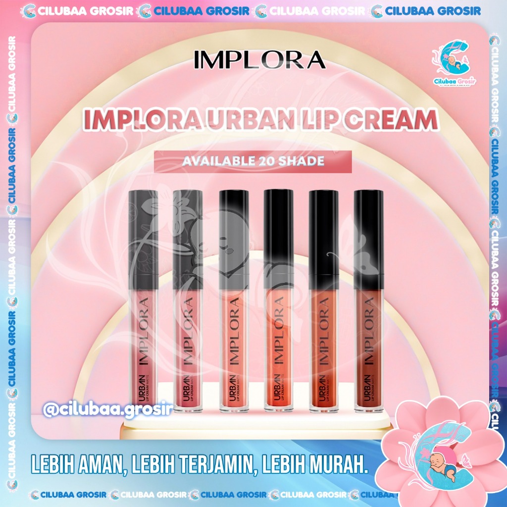 IMPLORA Urban Lip Cream Matte Original BPOM - Lipcream Surabaya