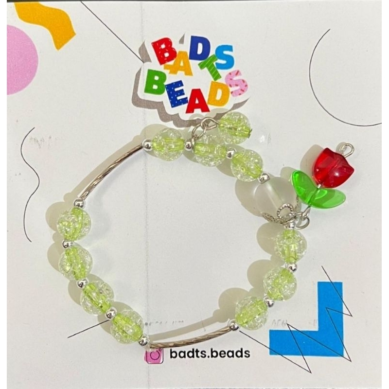 Gelang Ceko Crystal ungu Tulip Merah Pink Orange